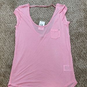 Pretty in pink Guess shirt!